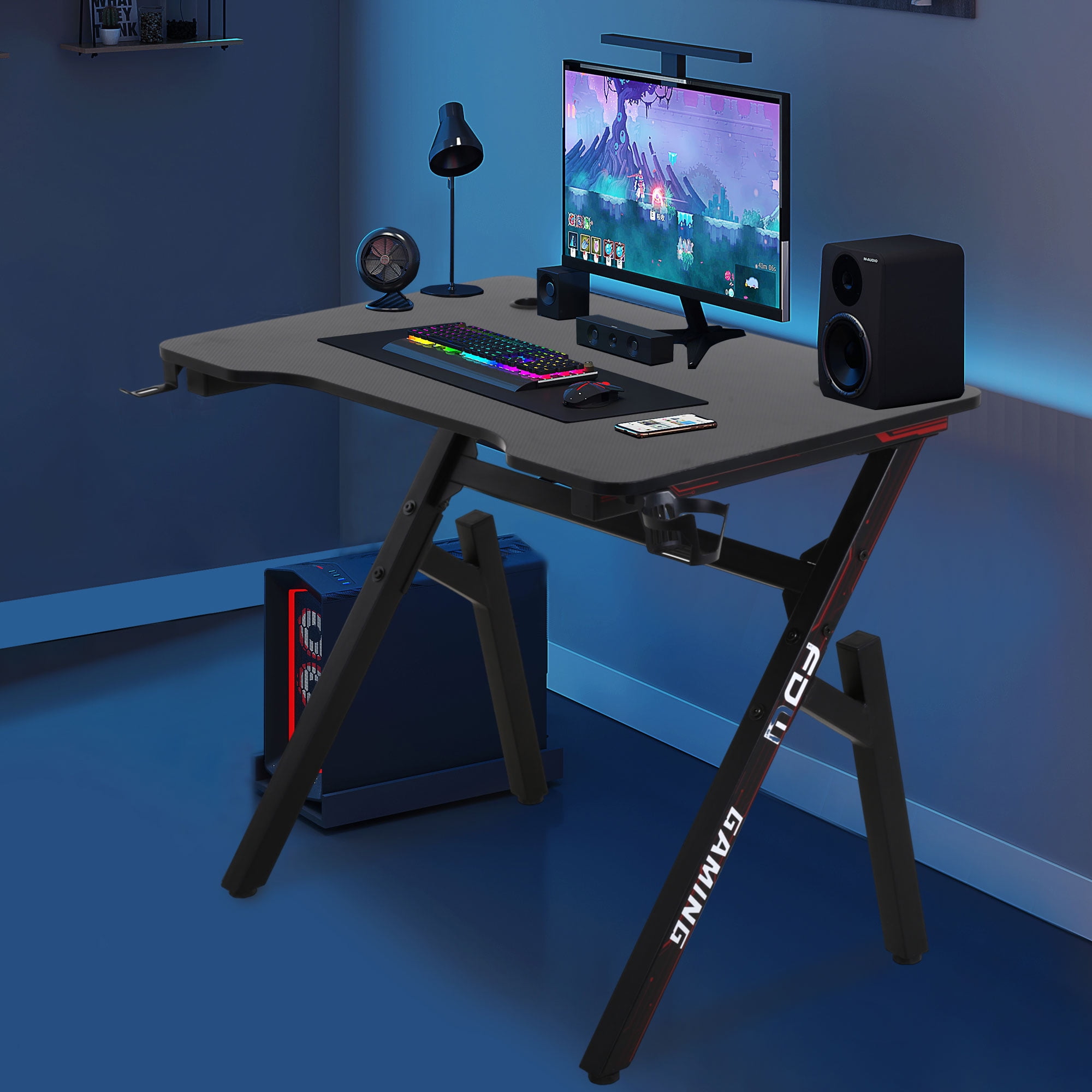 YRLLENSDAN Computer Desk,Gaming Desk 35" Student PC Desk Writing Desk ...