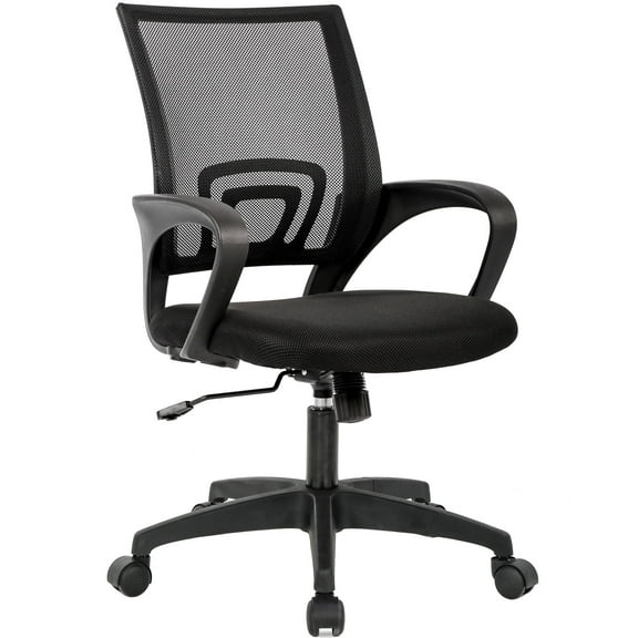 YRLLENSDAN 360 Degree Swivel and 360 Degree Rotation Office Desk Chair, Black
