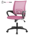 thumbnail image 1 of YRLLENSDAN Conference Room Chair Mesh Office Chair with Wheels Rolling Desk Chair with Arms Mesh Computer Chair for 250lb Adults Study Chair Adjustable Height,Pink, 1 of 8