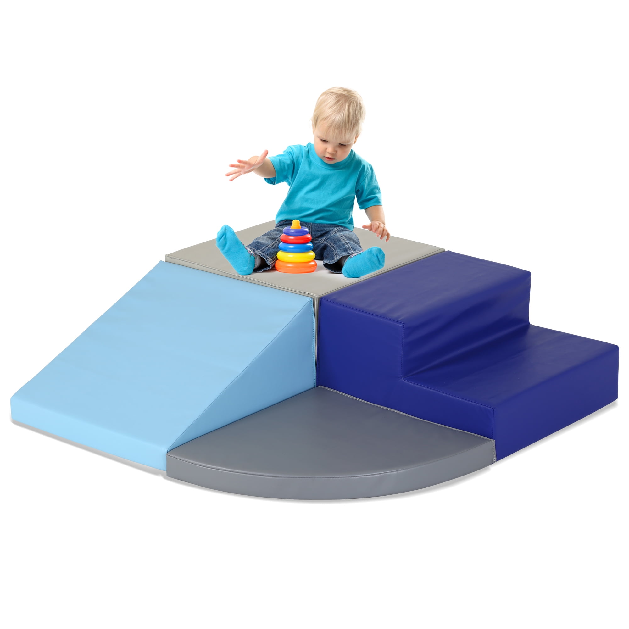YRLLENSDAN Foam Climber Infant Playset, Baby Crawling Activity Set ...