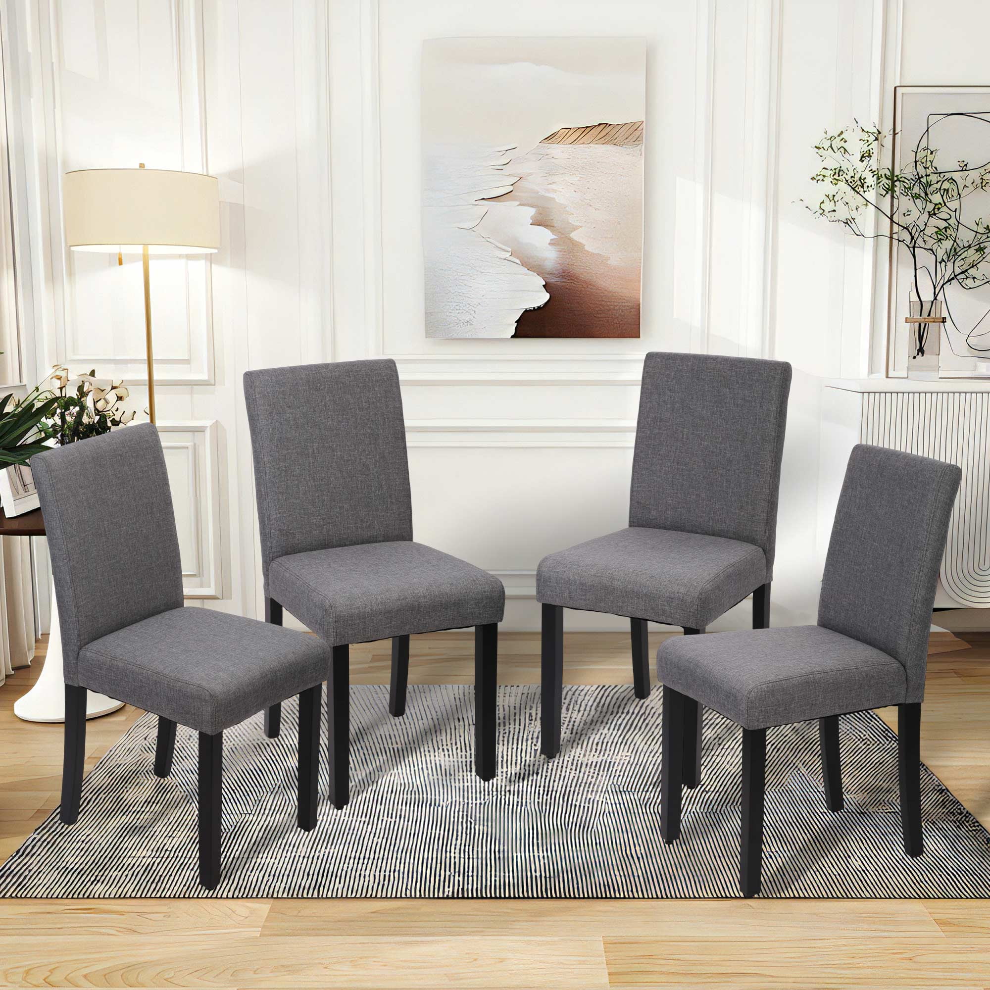 YRLLENSDAN Dining Room Chairs, Dining Table Chairs Set of 4 Upholstered ...