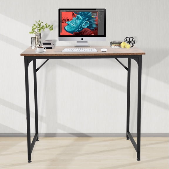 YRLLENSDAN Executive Wide Storage Table Top L-Shaped Desk with Drawers, Vintage