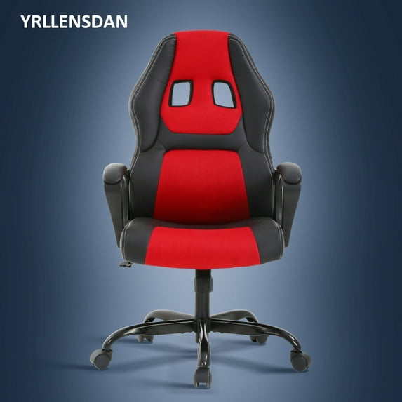 YRLLENSDAN Gaming Chair Comfy Computer Chair Heavy Duty Gaming Chair Adjustable PU Leather Office Desk Chair Cheap Rolling Gaming Chair Gamer Chair for Adults,Red
