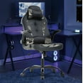 thumbnail image 1 of YRLLENSDAN Gaming Chair Video Game for Adults, Leather High Back Computer Chair with Flip-up Arms/Lumbar Support/Headrest Adjustable Desk Chairs for Computer, Women Men, 1 of 8