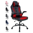 thumbnail image 1 of YRLLENSDAN Gaming Chairs，Office Gaming Chair with Lumbar Support Flip Up Arms Headrest Swivel Rolling Adjustable Computer Chair Racing Chair Gaming Chair for Adults Teens, Red, 1 of 8