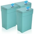thumbnail image 1 of YRLLENSDAN Garbage Can 13 Gallon Tall Kitchen Trash Can Garbage Can with Lid Automatic Trash Cans Touchless for Bedroom Bathroom Home Office 50 Liter,3 Pack Blue, 1 of 7