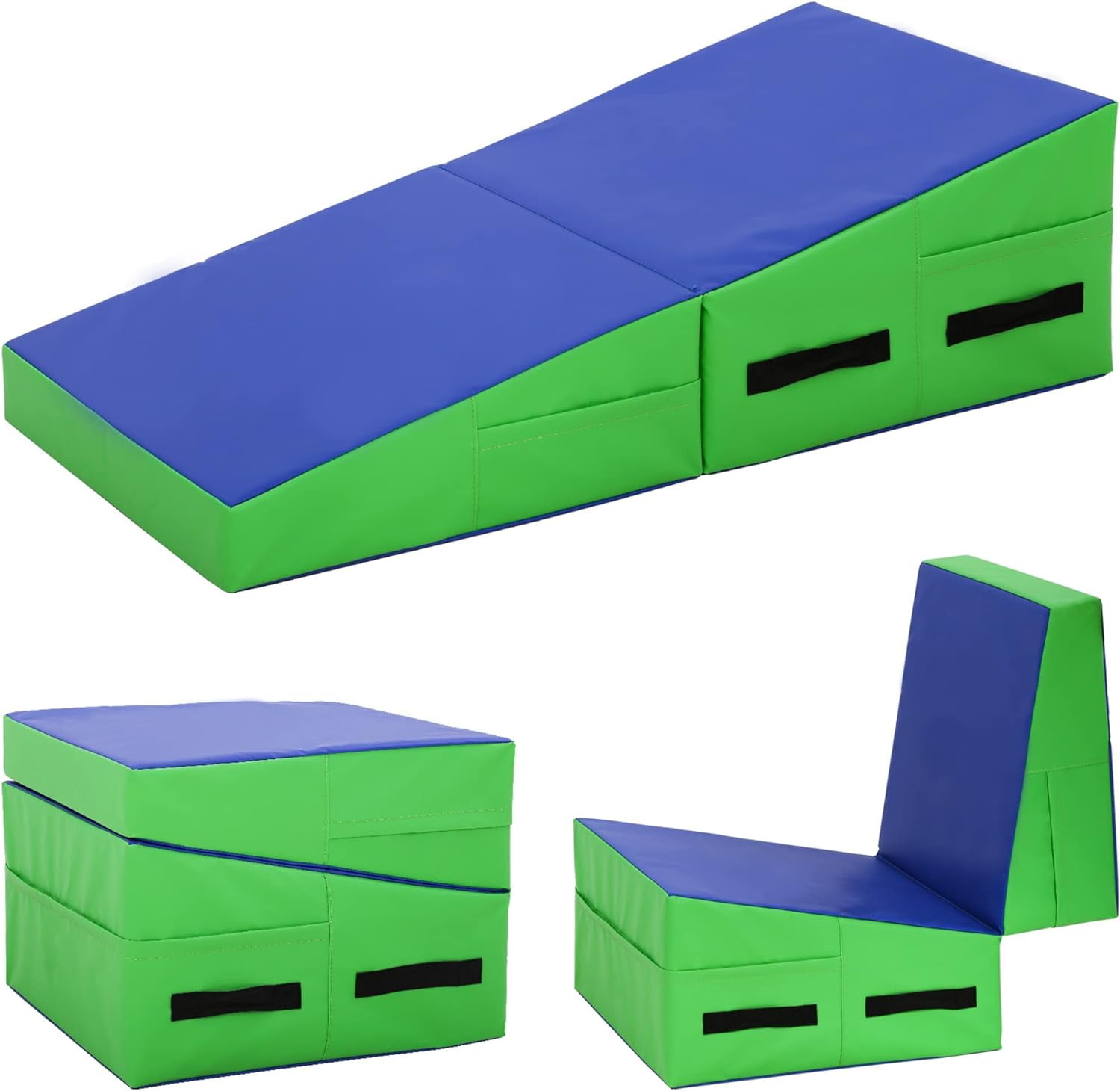 YRLLENSDAN Gymnastics Mat 48"X24"X14", Incline Gymnastics Mat Cheese