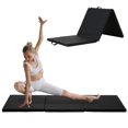 thumbnail image 1 of YRLLENSDAN Gymnastics Mat, 6x2 FT Wrestling Mat Thick Yoga Mat 2 Inch Gym Mat Tumbling Mat Gymnastics Mat for Kids Toddler Adult Tumbling, Black, 1 of 8