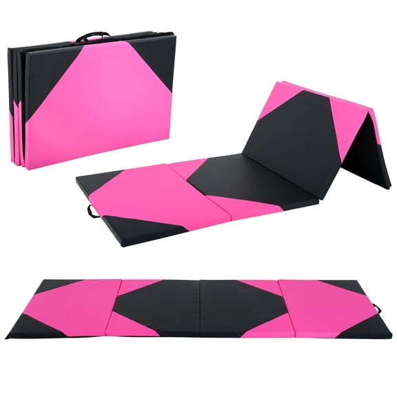 YRLLENSDAN Gymnastics Mats, Cartwheel Mat Wrestling Mat Yoga Mat Thick 2 Inch Folding Exercise Mat Tumbling Mats for Gymnastics for Home, PB
