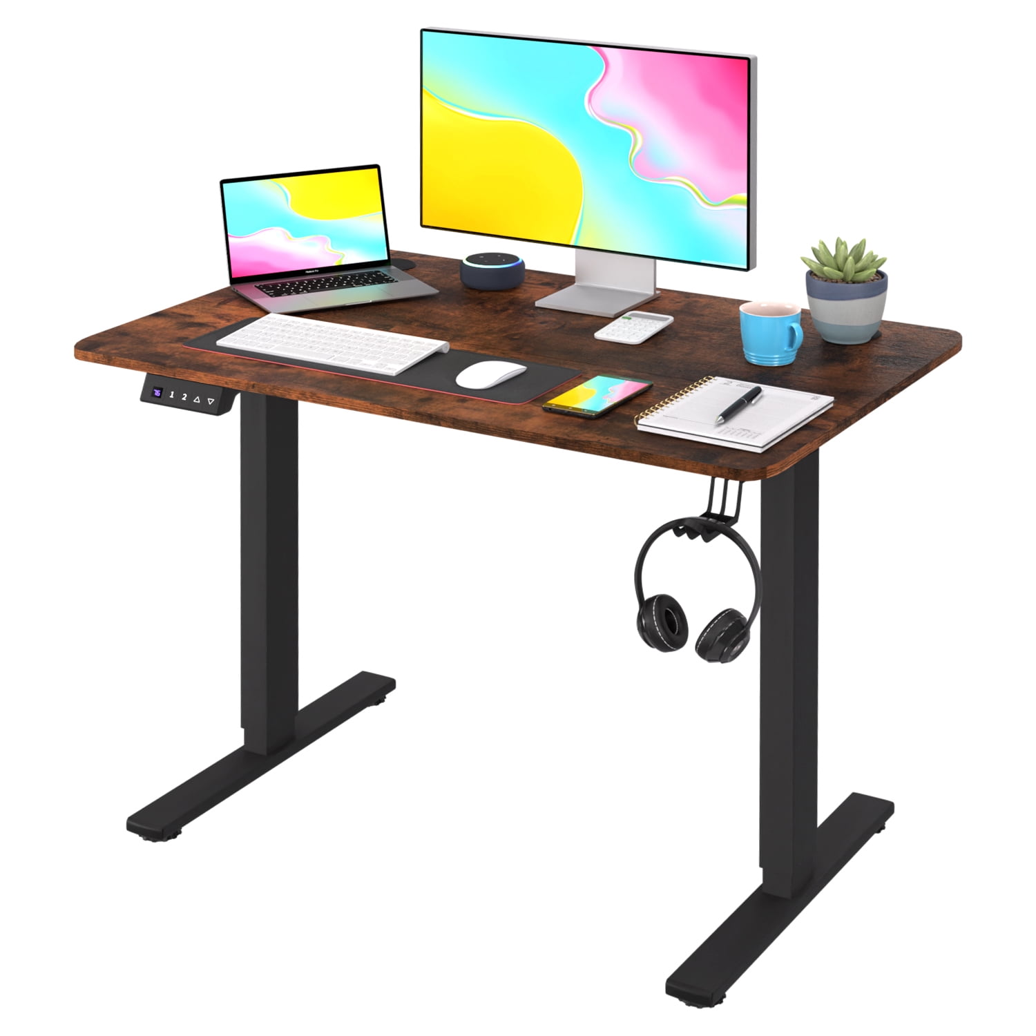 YRLLENSDAN Height Adjustable Standing Desk 40x24 Inch, Electric Stand