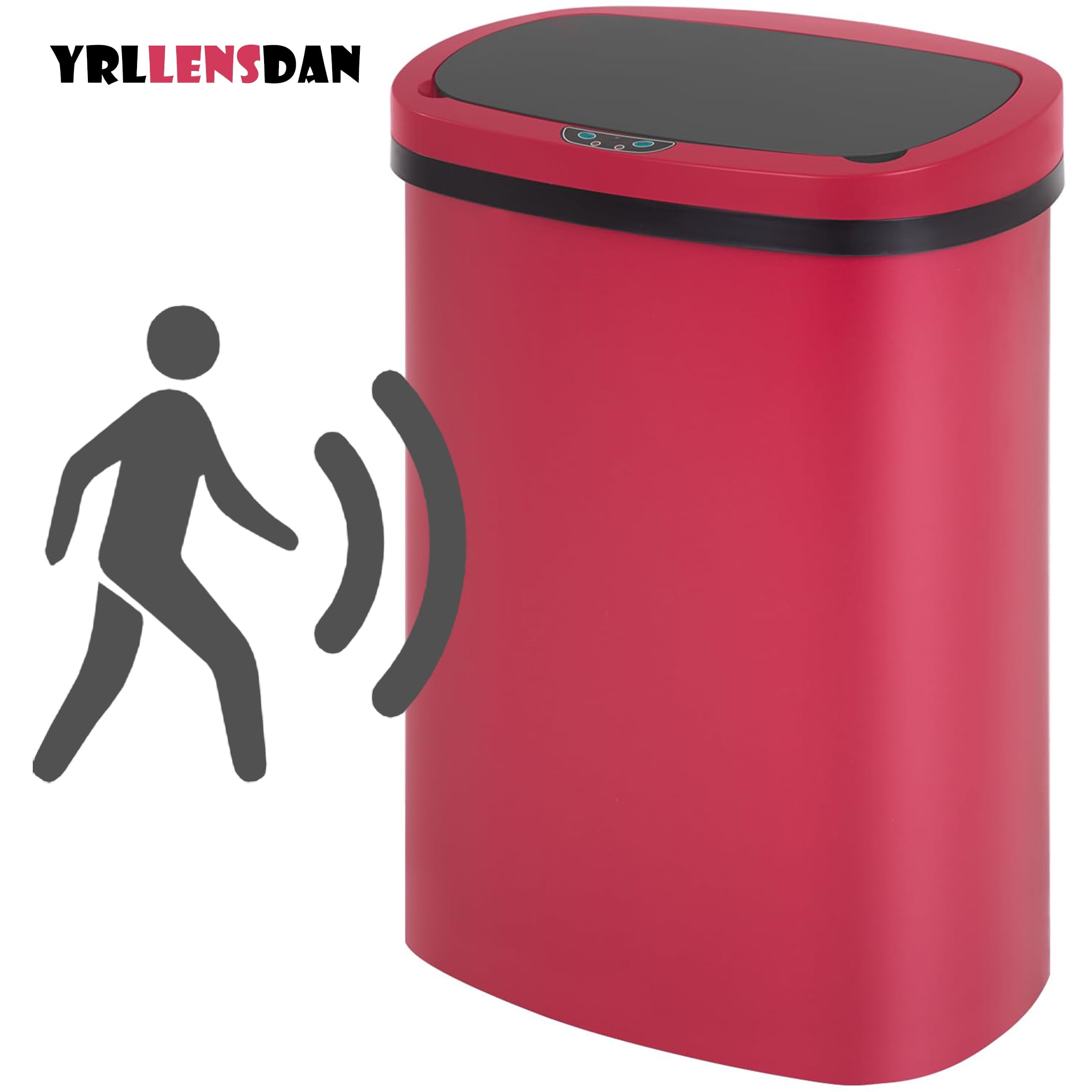 YRLLENSDAN Kitchen Trash Can 13 Gallon Size, Touchless Trash Can 13 ...