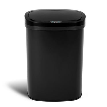 YRLLENSDAN,Kitchen Trash Cans 13 Gallon,Kitchen Garbage Can with Lid,Automatic Trash Cans Touchless,Simple Human Trash Can,Black