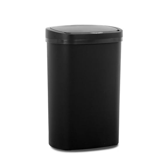 YRLLENSDAN,Kitchen Trash Cans 13 Gallon,Kitchen Garbage Can with Lid,Automatic Trash Cans Touchless,Simple Human Trash Can,Black