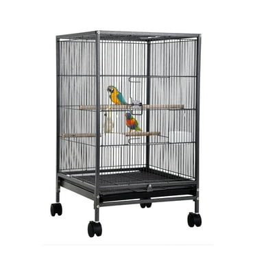 YRLLENSDAN Large Bird Cage for Parakeets, Heavy Duty 35 inch Height Bird Cages with Stand for Cocktails Parakeet Parrot Cage Birdcage for Parrots Conure Lovebird Cockatiel