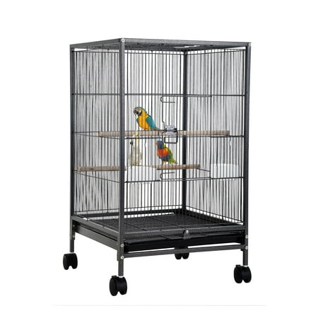 YRLLENSDAN Large Bird Cage for Parakeets, Heavy Duty 35 inch Height Bird Cages with Stand for Cocktails Parakeet Parrot Cage Birdcage for Parrots Conure Lovebird Cockatiel