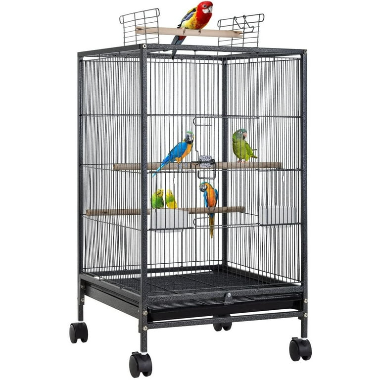 YRLLENSDAN Large Bird Cage for Parakeets, Heavy Duty 35 inch Height Bird  Cages with Stand for Cocktails Parakeet Parrot Cage Birdcage for Parrots