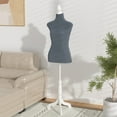 thumbnail image 1 of YRLLENSDAN Mannequin Body Torso Female, 49.6-63.6 inch Height Adjustable Sewing Mannequin Woman Foam Torso with Base Stand for Sewing Clothes Dress Form Display, 1 of 7