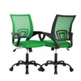 thumbnail image 1 of YRLLENSDAN Mesh Office Chair, Home Office Desk Chairs with Wheels and Arms Computer Chair Adjustable Rolling Swivel Chair for Adults, Green, 2 Pack, 1 of 8
