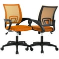 thumbnail image 1 of YRLLENSDAN Mesh Office Chair, Home Office Desk Chairs with Wheels and Arms Computer Chair Rolling Chair for Adults,2 Pack Orange, 1 of 8