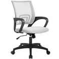 thumbnail image 1 of YRLLENSDAN Mesh Office Chair, Home Office Desk Chairs with Wheels and Arms Computer Chair Rolling Chair for Adults, White, 1 of 7