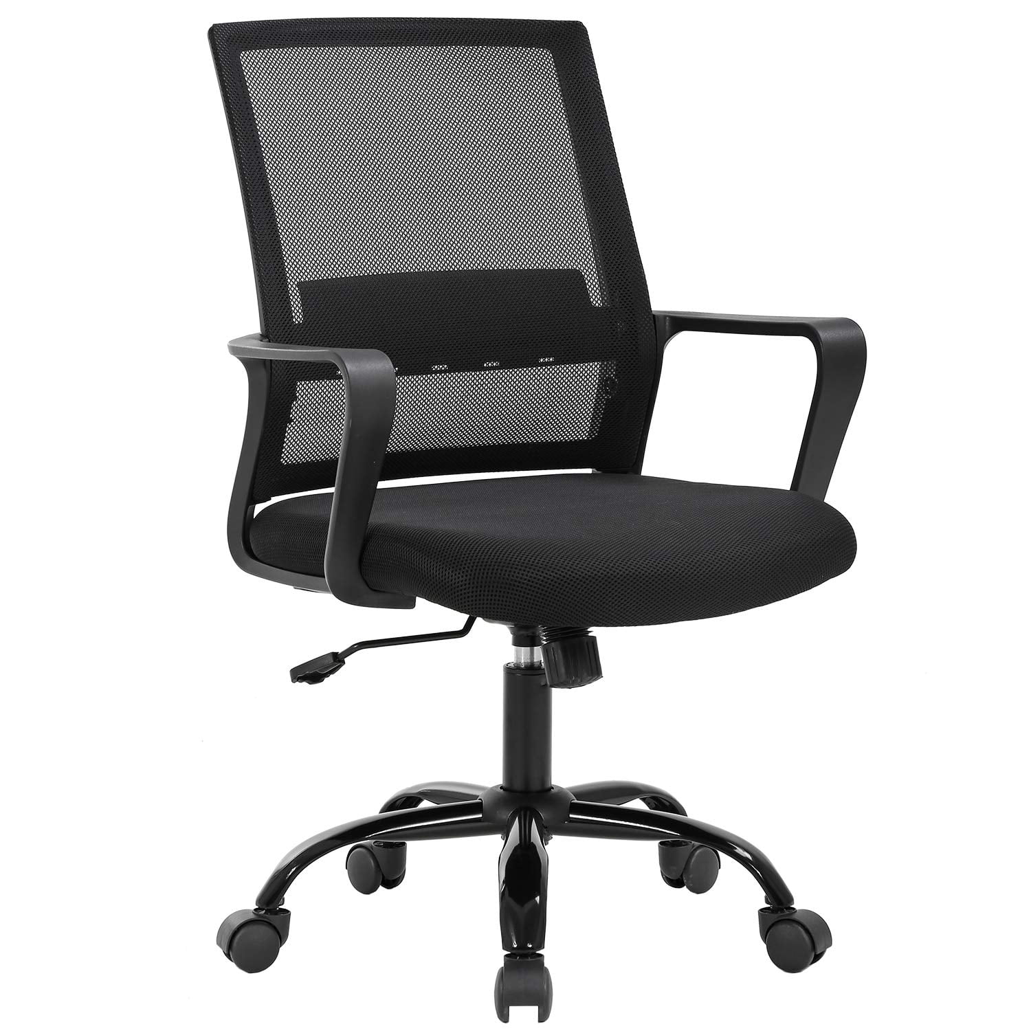 Urban Shop Acrylic and Metal Rolling Office Chair Clear Walmart
