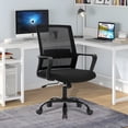 thumbnail image 1 of YRLLENSDAN Mesh Office Chairs, Home Office Desk Chairs With Wheels & Arms Pc Chair Rolling Chair Study Chair Computer Chairs For Adults, Black, 1 of 8