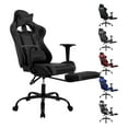 thumbnail image 1 of YRLLENSDAN Office Gaming Chair, Computer Chair with Footrest Lumbar Support PC Chair Racing Chair Video Gaming Chair Ergonomic Gaming Chair for Adults Teens, Black, 1 of 7