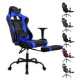 thumbnail image 1 of YRLLENSDAN Office Gaming Chair, Computer Chair with Footrest Lumbar Support PC Chair Racing Chair Video Gaming Chair Ergonomic Gaming Chair for Adults Teens, Blue, 1 of 7