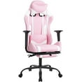thumbnail image 1 of YRLLENSDAN Office Gaming Chair, Computer Chair with Footrest Lumbar Support PC Chair Racing Chair Video Gaming Chair Ergonomic Gaming Chair for Adults Teens, Pink, 1 of 7