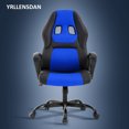 thumbnail image 1 of YRLLENSDAN Gaming Chair Comfy Computer Chair Heavy Duty Gaming Chair Adjustable PU Leather Office Desk Chair Cheap Rolling Gaming Chair Gamer Chair for Adults,Blue, 1 of 9