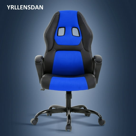 YRLLENSDAN Gaming Chair Comfy Computer Chair Heavy Duty Gaming Chair Adjustable PU Leather Office Desk Chair Cheap Rolling Gaming Chair Gamer Chair for Adults,Blue