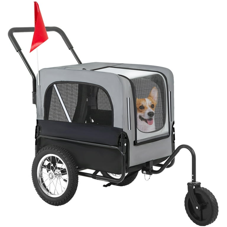 YRLLENSDAN Pet Stroller 2 in 1Dog Bike Trailer Dog Stroller Bicycle Trailer Jogger Pet Dog Carrier Cart for Medium and Large Dogs Bicycle Carrier with