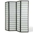 thumbnail image 1 of YRLLENSDAN Room Divider 4 Panel Oriental Shoji Screen 6Ft Folding Privacy Divider Wall Divider Portable Freestanding Partition Screen Japanese-Inspired Wood Divider ,White, 1 of 8
