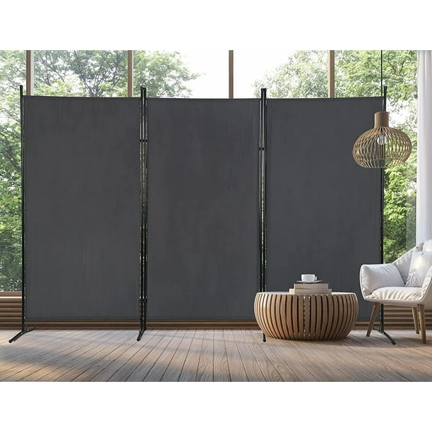 YRLLENSDAN Room Dividers Screen with 3 Panels, Temporary Wall