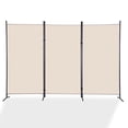 thumbnail image 1 of YRLLENSDAN Room Dividers Screen with 3 Panels, Temporary Wall Partitions and Dividers Freestanding  Folding Privacy Screen for Room Bedroom Metal Frame Portable Wall Divider Room Separation, 1 of 10