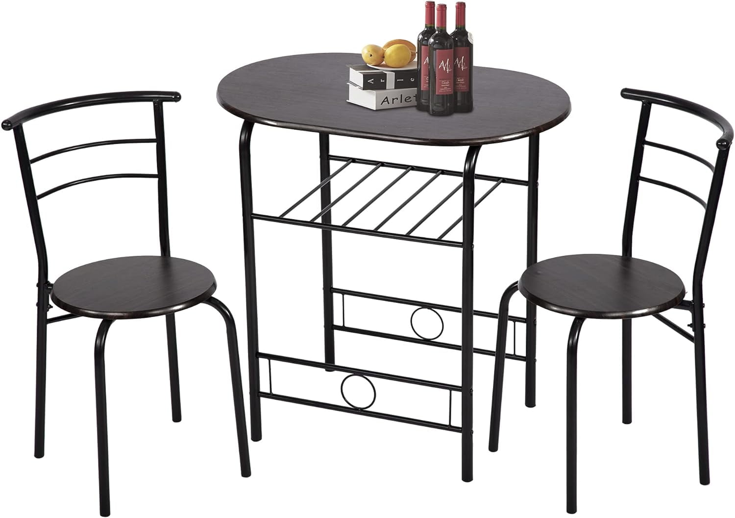 YRLLENSDAN Small Dining Table for 2, Dinner Table for 2 Bistro Table