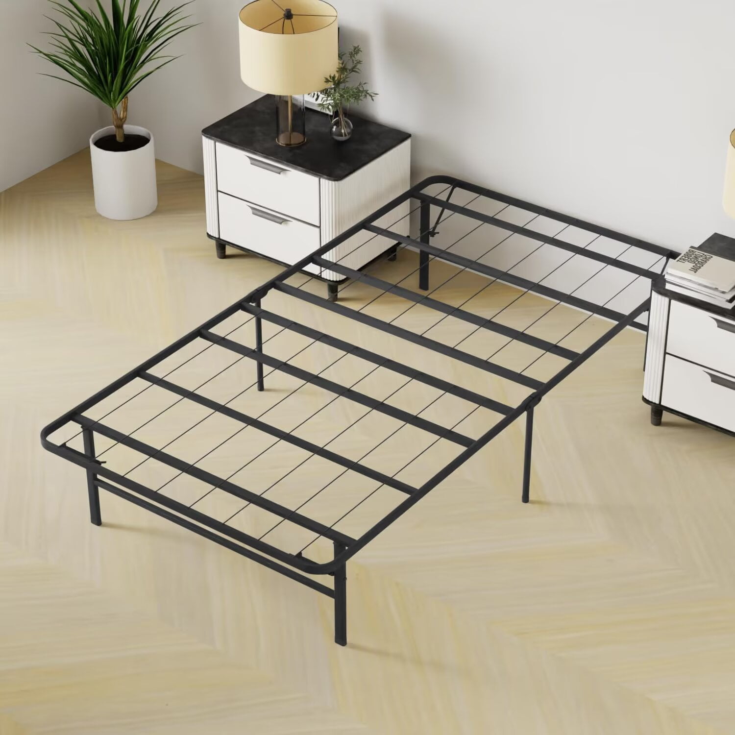 YRLLENSDAN,Twin Size Bed Frames,Metal Bed Frame Twin,Bed Frames with ...