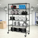 YRLLENSDAN 6-Tier Adjustable Steel Storage Rack, Heavy Duty Shelves ...