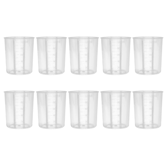 YROHGKPN 10 Pack 8oz Graduated Clear Measuring Cups Practical Experimental Tools