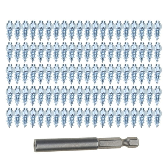 YROHGKPN 100Pcs Carbides Screw Tire Studs Wheel Tyre Snow Studs Snow Tire Spikes Trim Screw in Tire