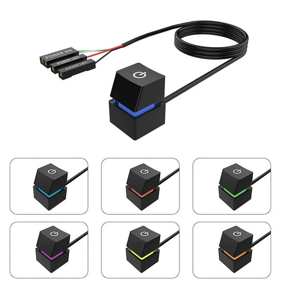 YROHGKPN 2M External PC Power Button Desktop Computer Motherboard On Off Power Switch