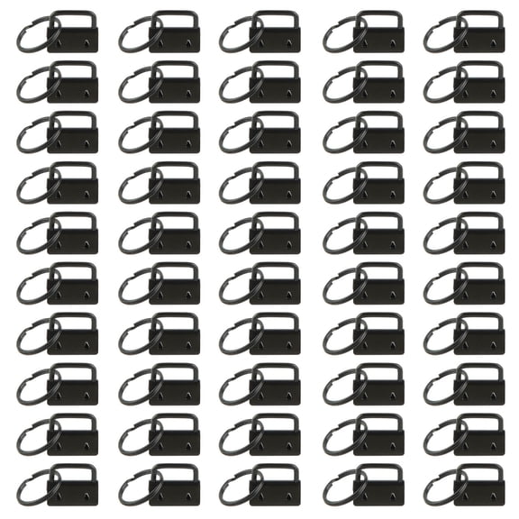 YROHGKPN 50x Keychain Hardware Set 25mm Keychain Split Key Fob Hardware for Unisex