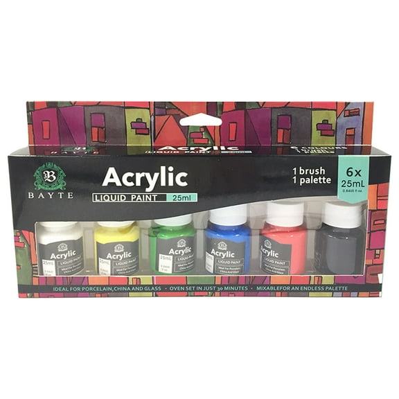 YROHGKPN 6 Colors Acrylic Paint Set Pigments Kid DIY Craft Art Drawing Supplies