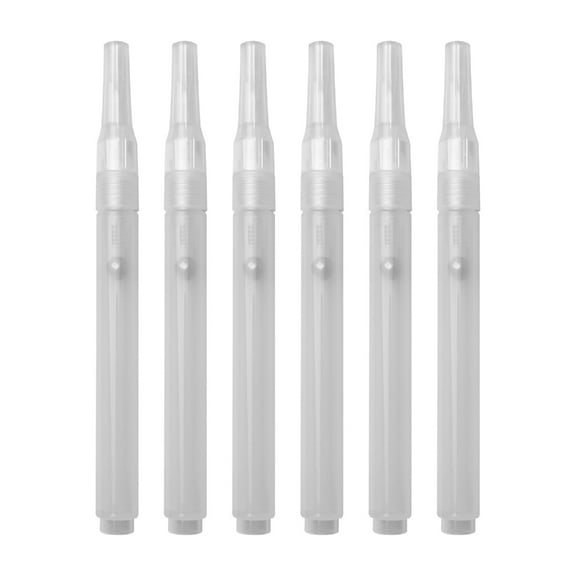 YROHGKPN 6Pcs Empty Paint Pens Empty Brush Pen Acrylics Empty Marker Refillable Empty Paint Marker for Painting on Fabric