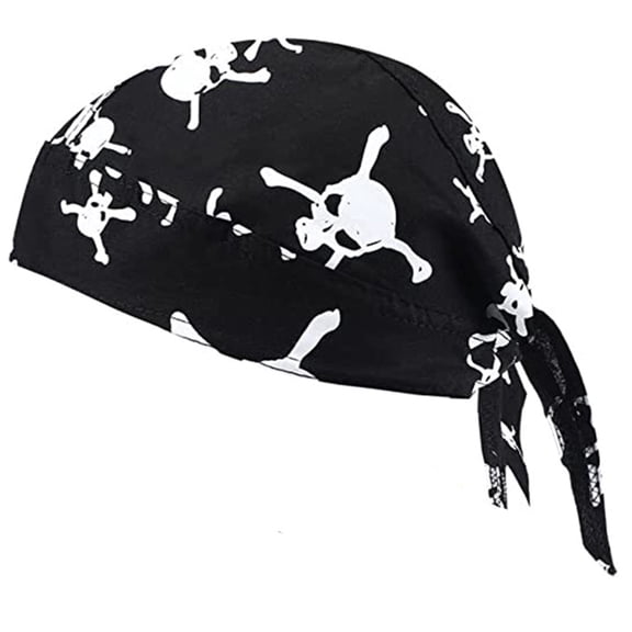 YROHGKPN Cool Pirate Hat for Women Men Fashion Adjustable Slouchy Hat Turban Headband Hat