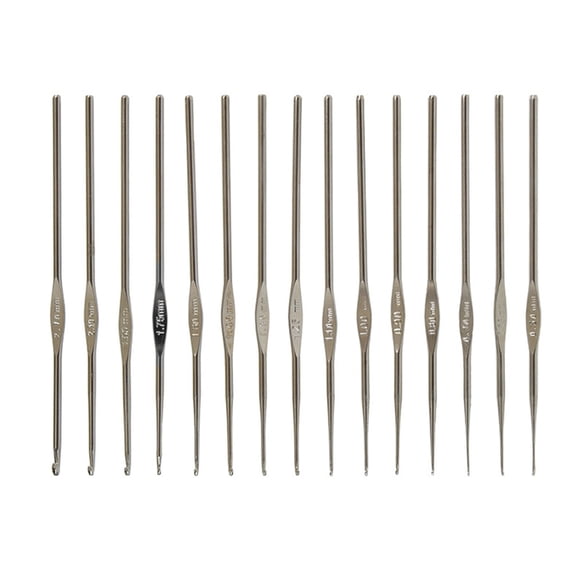 YROHGKPN Crochet Needle 0.5mm to 2.7mm Ergonomic Handle Crochet Hook for Lacework Weaving