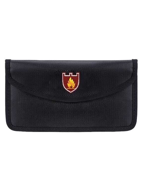 Fireproof Money Bag Zippers Bag Document Bag Water Resistant Wallet Envelope Cash Storage Bag Safe Pouches for Unisex