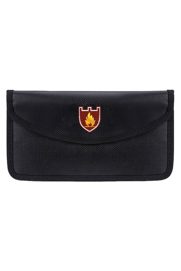 Fireproof Money Bag Zippers Bag Document Bag Water Resistant Wallet Envelope Cash Storage Bag Safe Pouches for Unisex