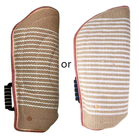 YROHGKPN Large Dog Bite Sleeve with Handle Bar Dog Training Equipments Dog Bite Arm Sleeve Canvas Arm Cover for Dog Training