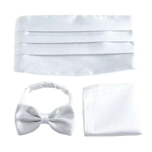 YROHGKPN Men Tuxedo Tie Set with Pocket Square Cummerbunds Adult Business Formal Office Meeting